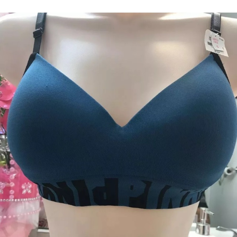 Victoria Secret Light Blue PINK Padded S Bra NWT